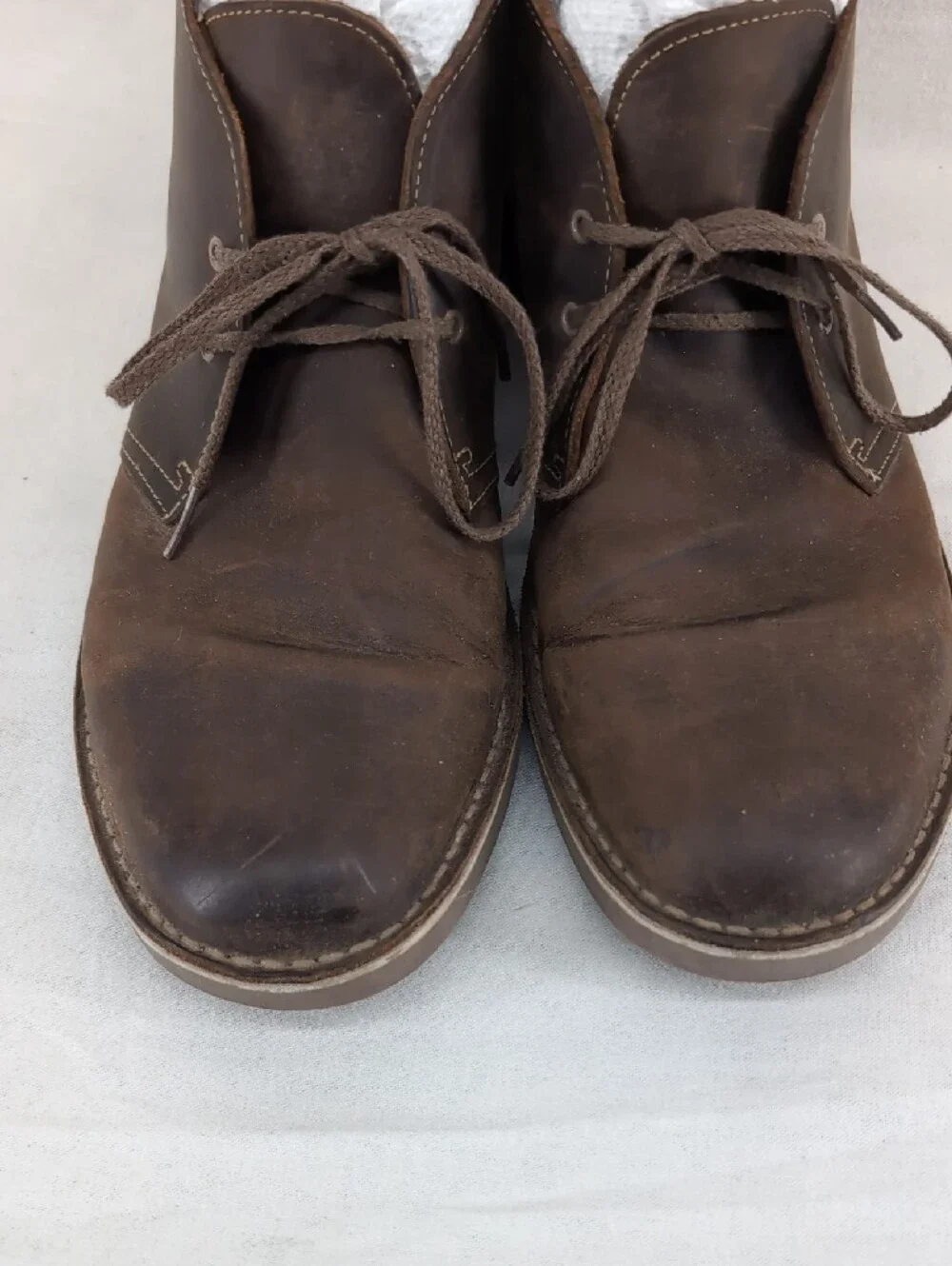 Clarks Brown Leather Chukka Boots